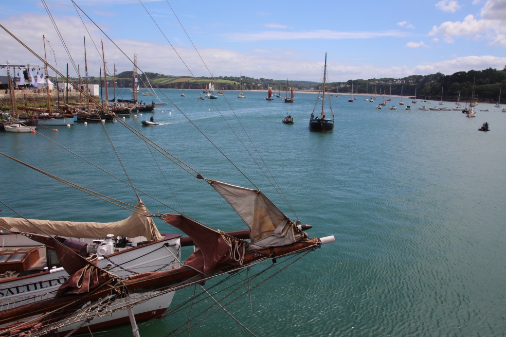 Douarnenez, le port du Rosmeur et la plage du Ris